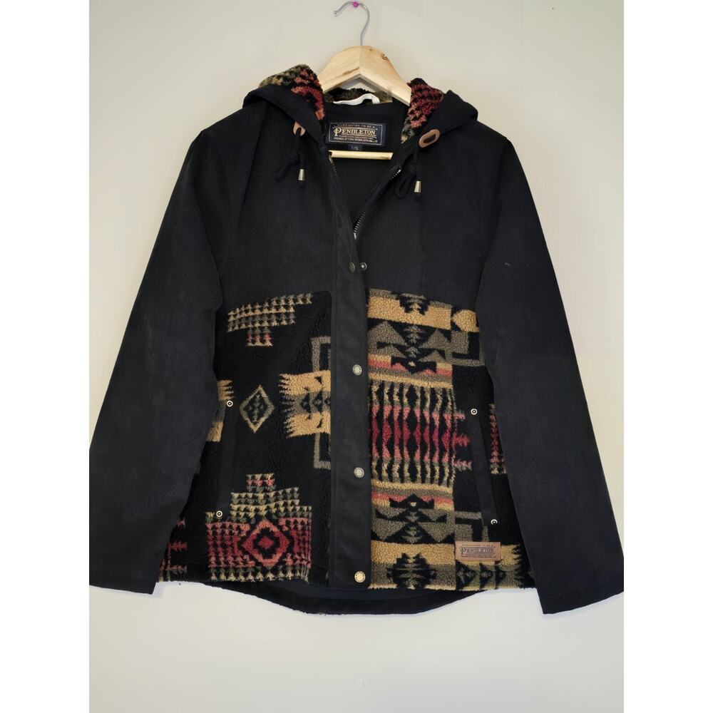 Pendleton Black And Multicolor Patterned Jacket - image 1